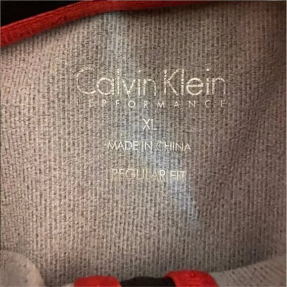 Calvin Klein Performance XL Grey & Black 1/4 Zip Pullover - Picture 8 of 10